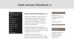 Desktop Screenshot of etelavantaanelakelaiset.net