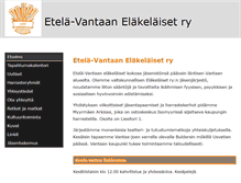 Tablet Screenshot of etelavantaanelakelaiset.net